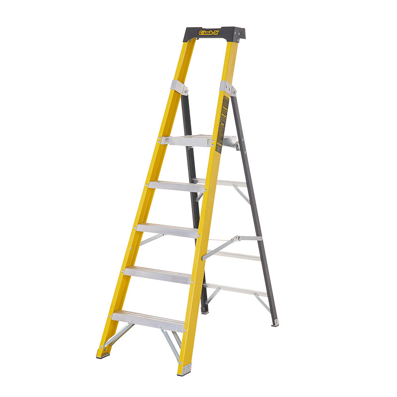 Climb-it® Glass Fibre Platform Stepladder 5 Tread, Platform H 1190mm 