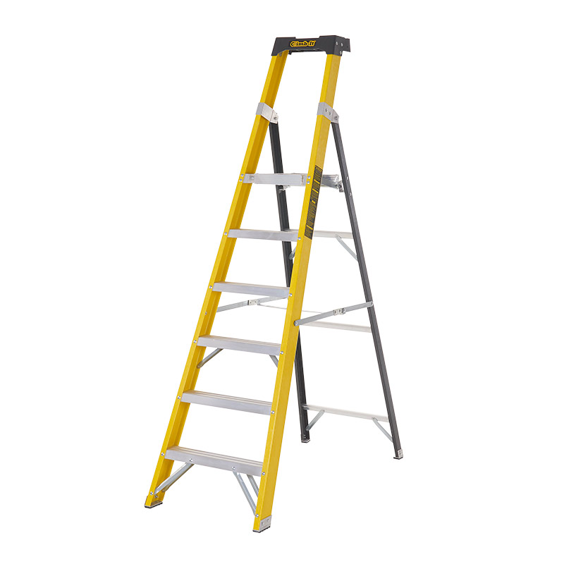 Climb-it® Glass Fibre Platform Stepladder 6 Tread, Platform H 1420mm 