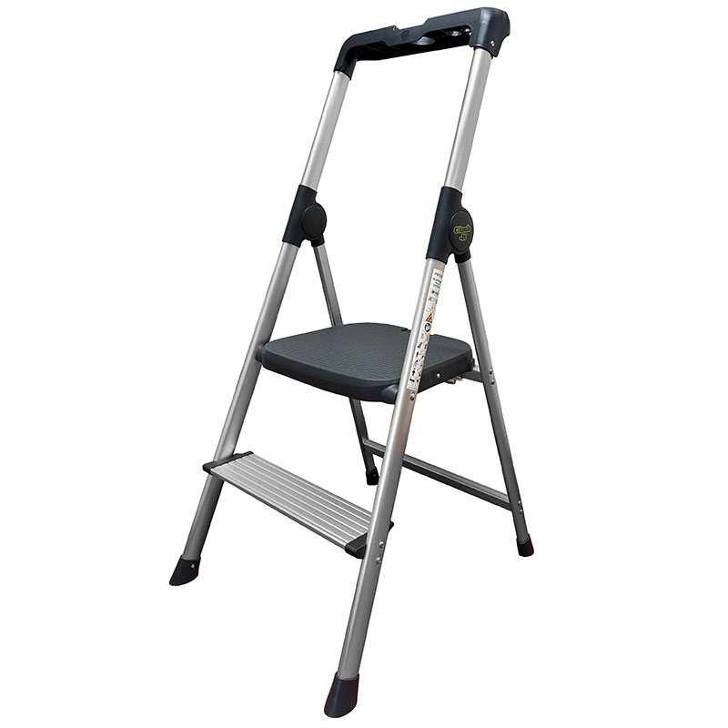 Climb-It 2-Tread Platform Plus Steps - 460mm high platform. Overall dimensions: 1170 x 555 x 476mm