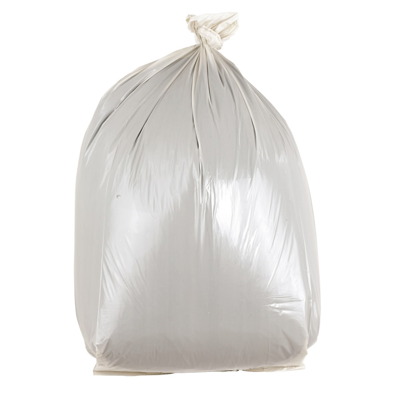 White Heavy Duty Bin Bags 90L - Box of 200