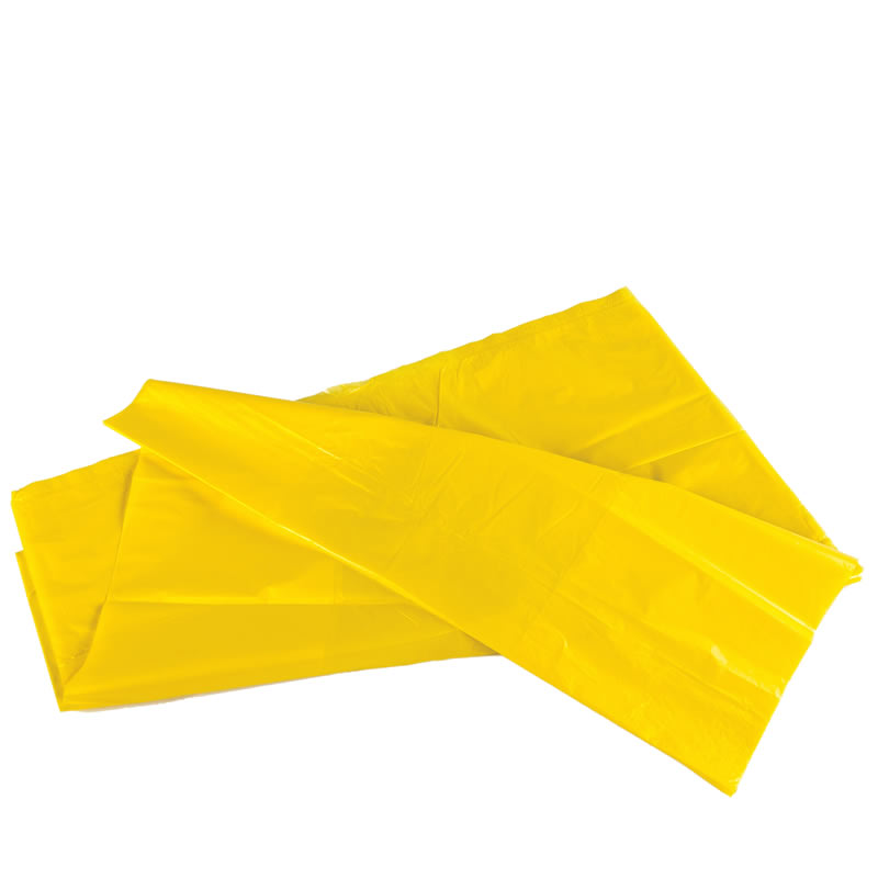 Yellow Heavy Duty Bin Bags 90L - Box of 200 Bags