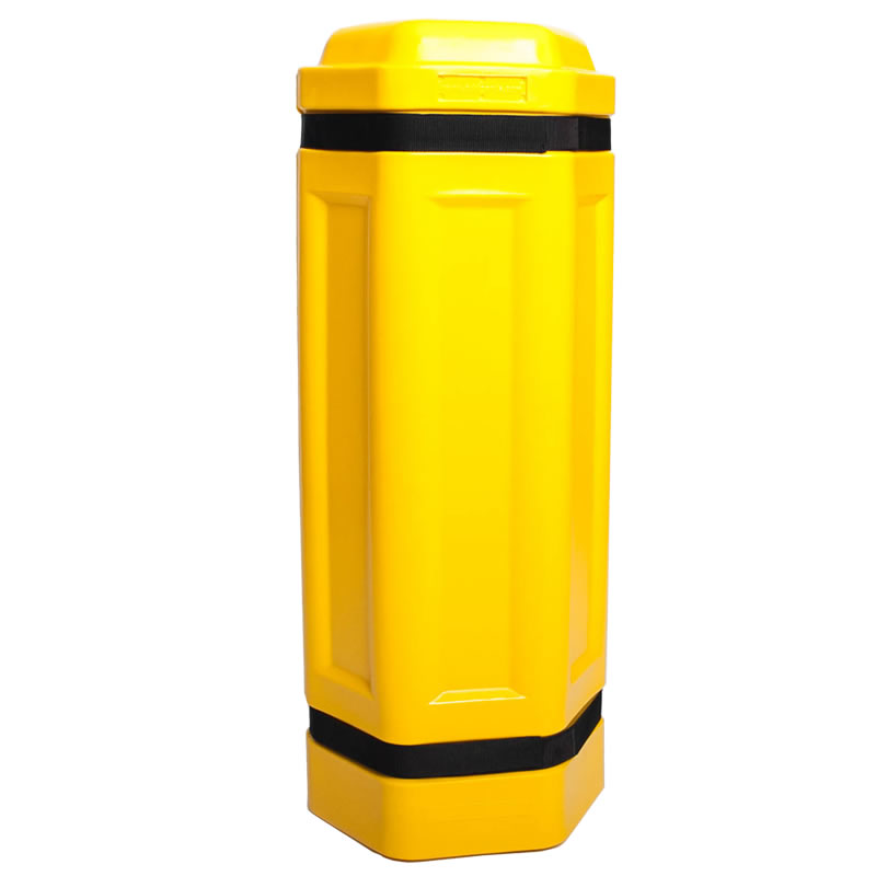 Slimline Column Protector - Yellow Polyethylene - fits 100mm or 4 inch posts