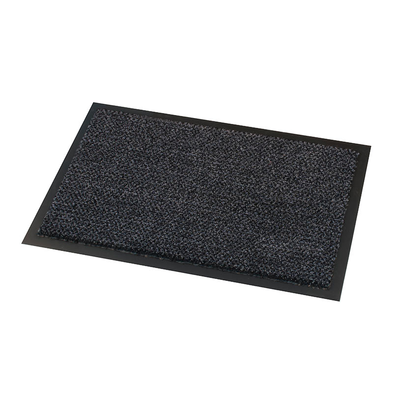Cosmo fire tested entrance mat - 1300 x 2000mm - grey & black