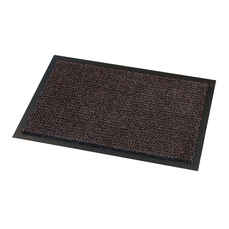 Cosmo fire tested entrance mat - 1300 x 2000mm - grey & brown