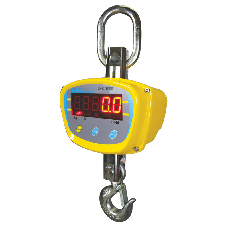 Crane Scales with remote control - 1500kg capacity - 0.2kg readabilty - Die-cast aluminium housing 