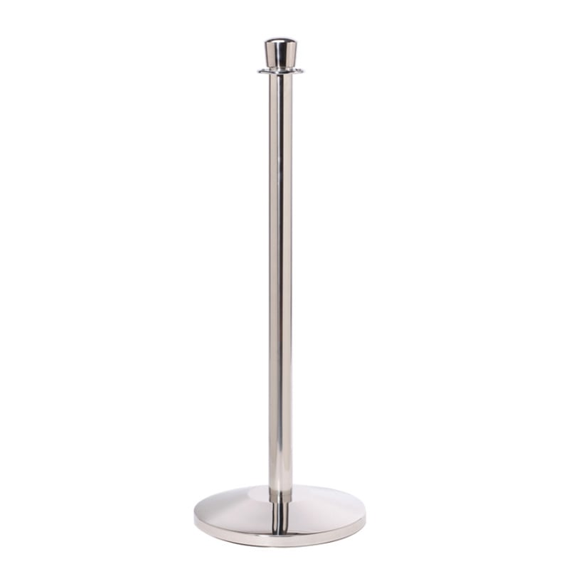Polished Stainless Steel Crown Top Barrier Post