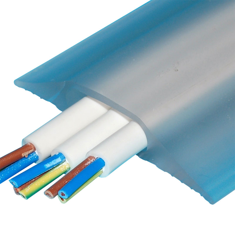 9m Clear Indoor Cable Cover 1 Hole 30 x 10mm
