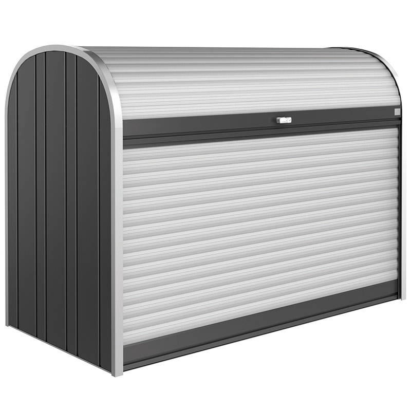 Outdoor Steel Storage Locker - 1360 x 1900 x 970mm (H x W x D) - Dark Grey