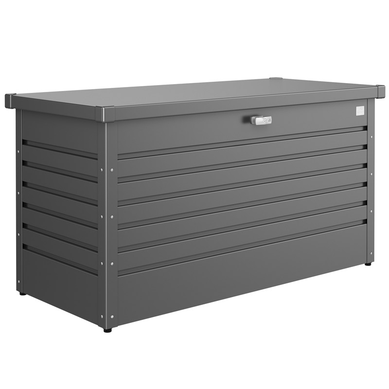 Outdoor Steel Storage Box - 710 x 1340 x 620mm (H x W x D) - Dark Grey