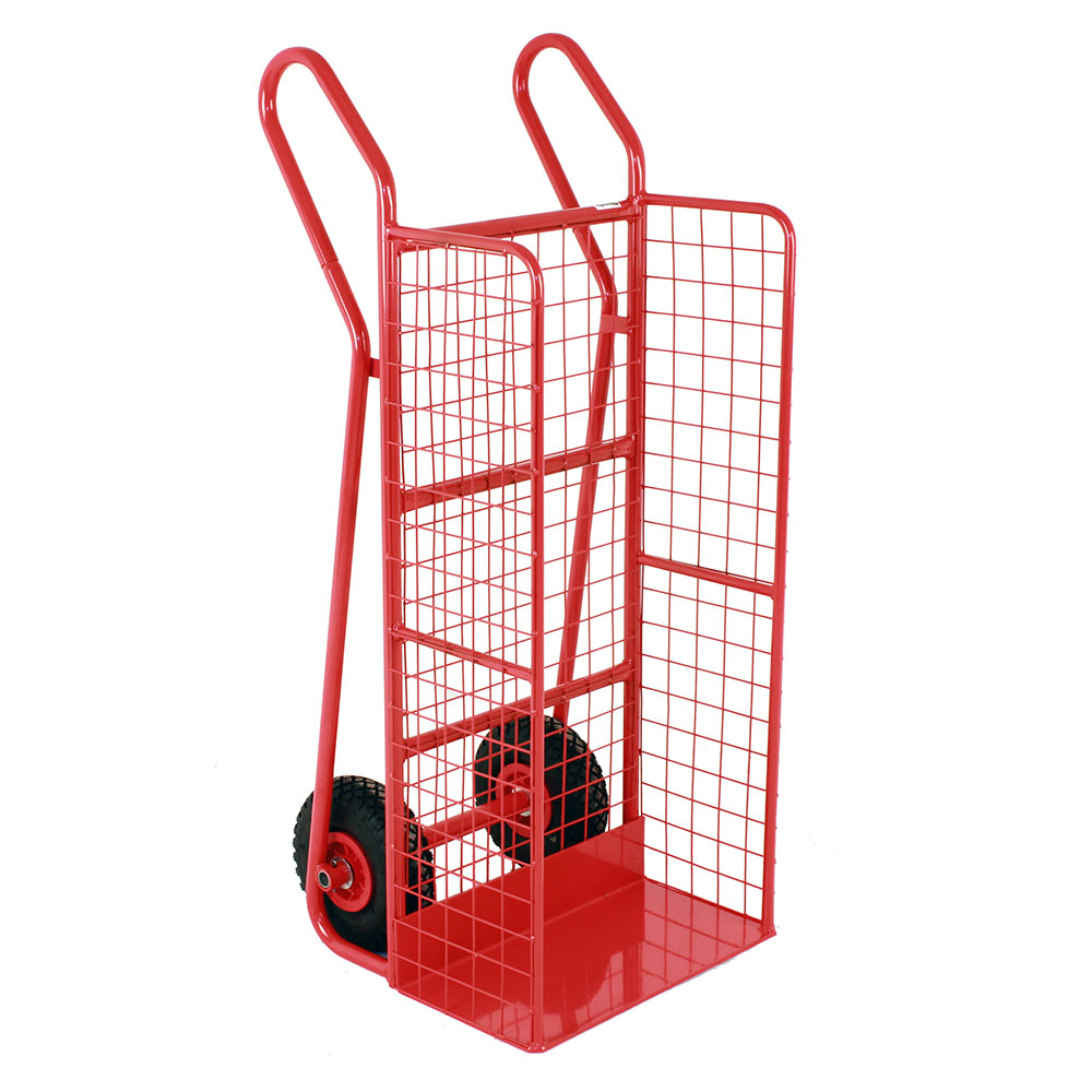 Red Distribution Truck With Wire Mesh Back & Sides - 200kg Capacity