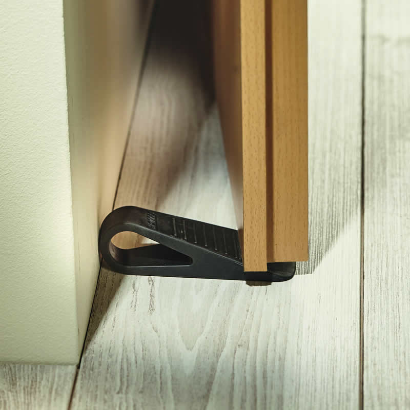 Door Wedge and Window Stopper - Black - 120 x 55 x 40mm