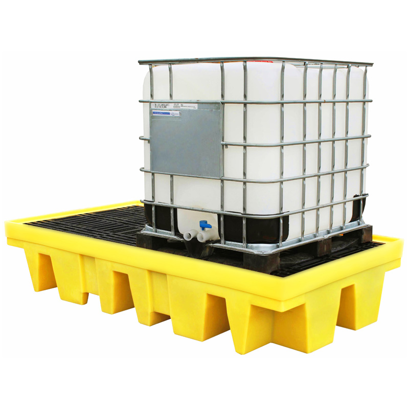 IBC Bund Pallet for 2 x 1000L IBCs - removable deck