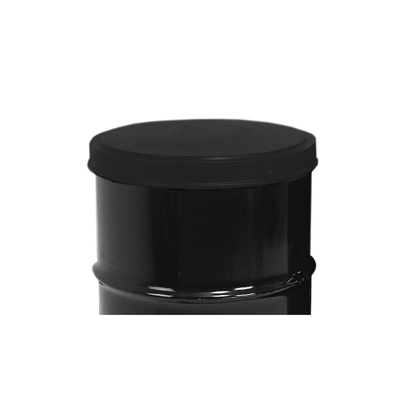 Black Drum Lid Cover suitable for 610mm diameter steel drums - creates air tight seal