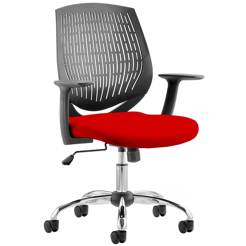 Dura Task Operator Chair with Bespoke Colour Seat - Bergamot Cherry