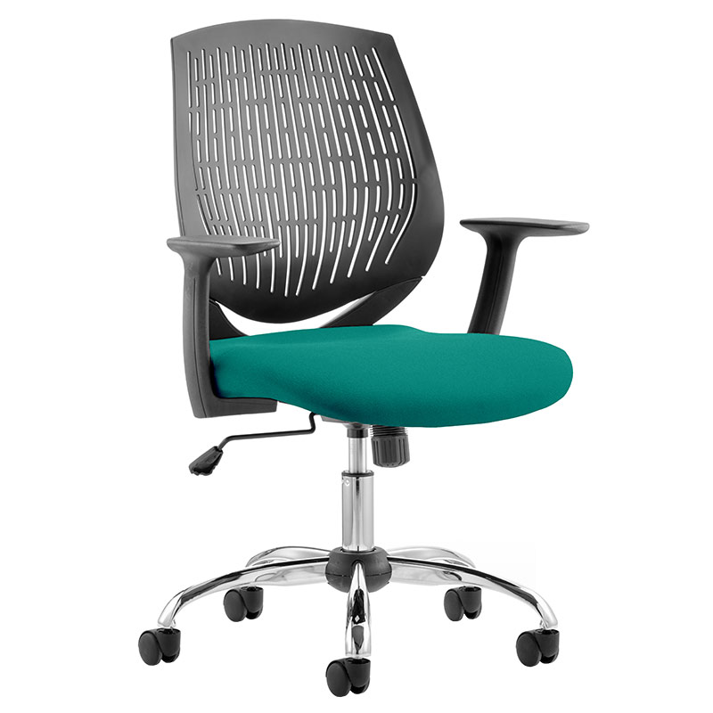 Dura Task Operator Chair with Bespoke Colour Seat - Maringa Teal