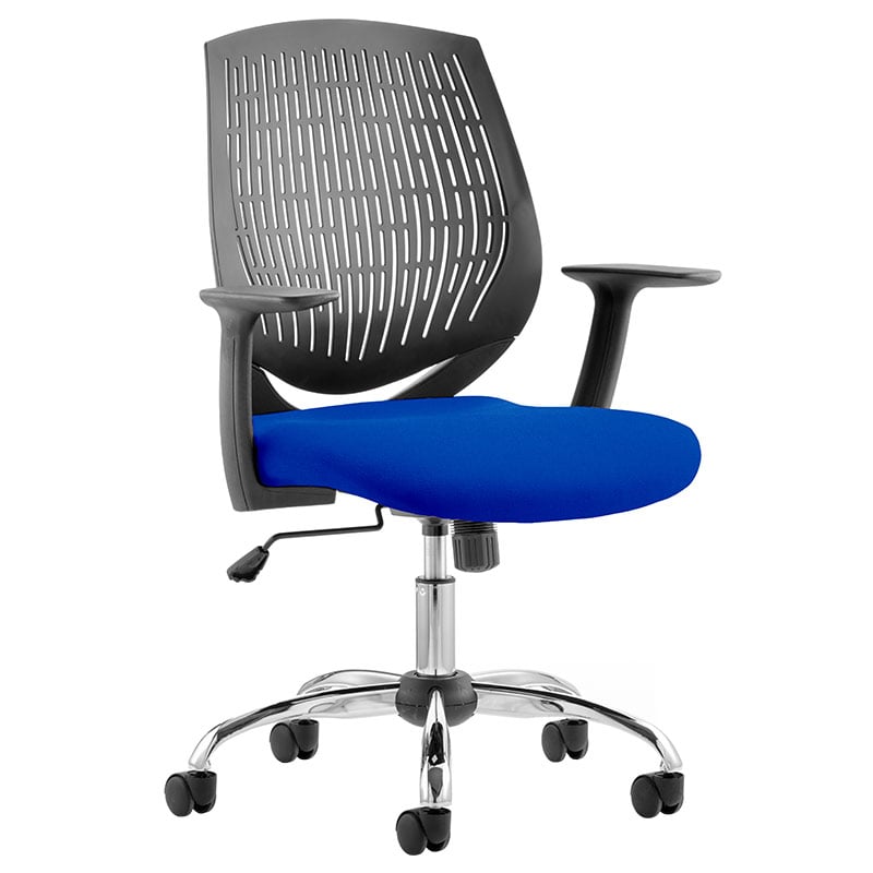 Dura Task Operator Chair with Bespoke Colour Seat - Stevia Blue