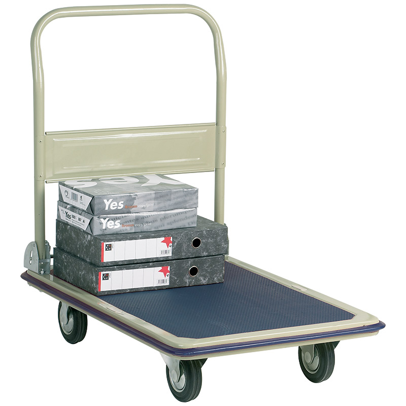 Steel 250kg Economy Folding Trolley with PVC base - 910 x 610mm Platform