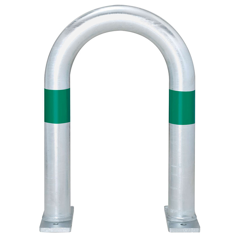 TRAFFIC-LINE EV Charging Point Guard - Green Reflective Band - 500 x 360mm - Surface Fix