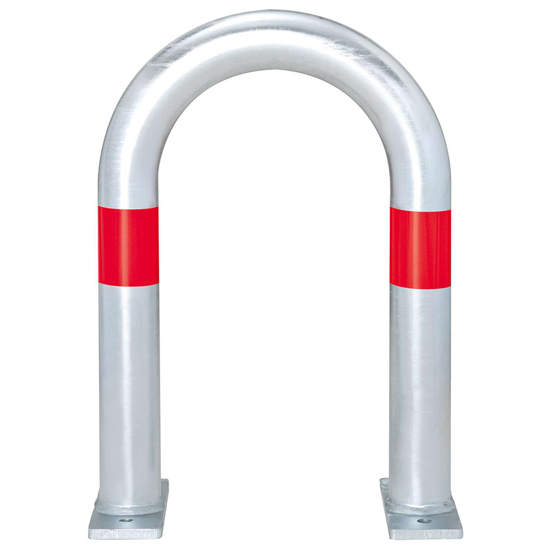 TRAFFIC-LINE EV Charging Point Guard - Red Reflective Band - 500 x 360mm - Surface Fix