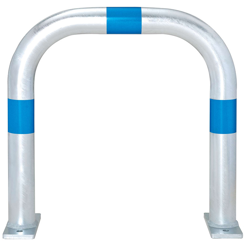 TRAFFIC-LINE EV Charging Point Guard - Blue Reflective Band - 500 x 500mm - Surface Fix