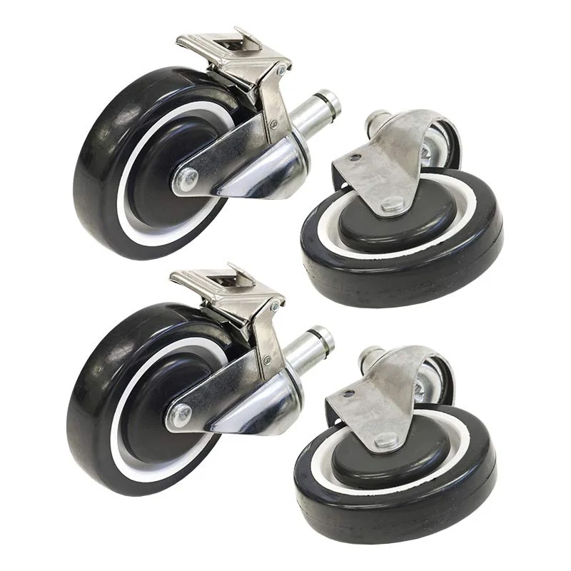 120mm Castors for Polymer Shelving - pack of 4