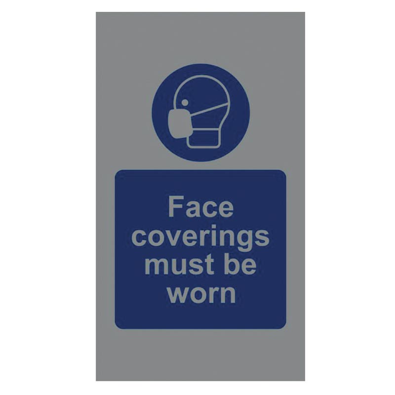 Face Coverings Must Be Worn - Mat - 850 x 1500mm