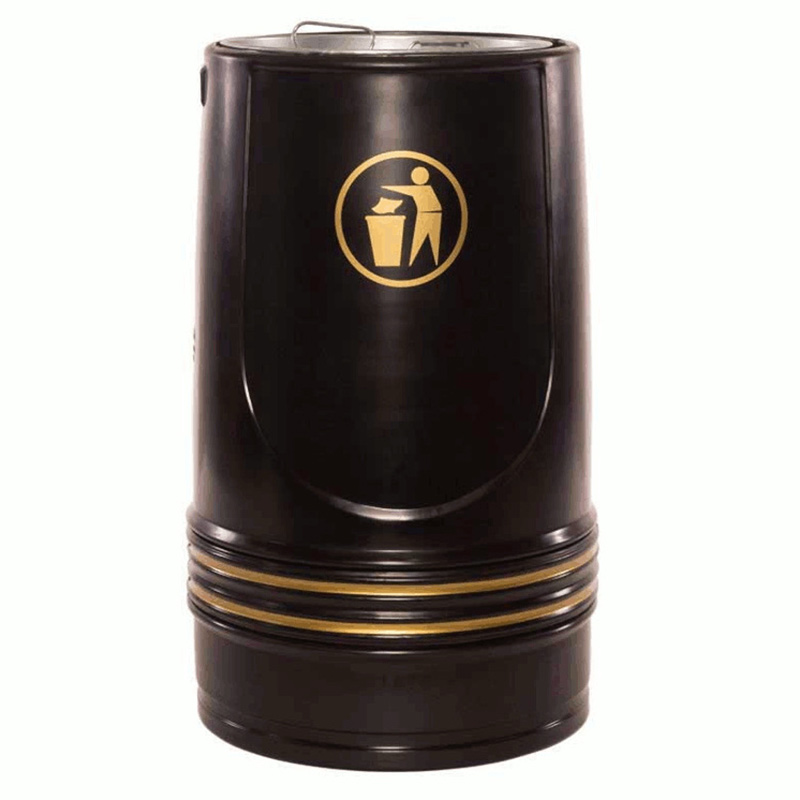 Falcon Open Top Litter Bin with Tidy Man Logo - with Galvanised Liner