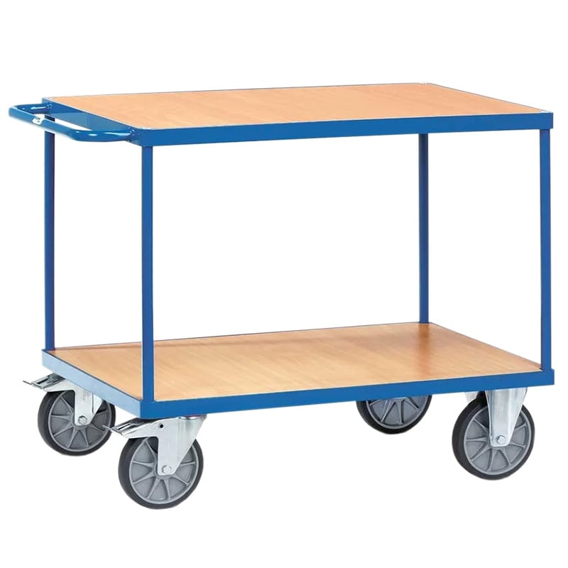 Fetra Heavy-Duty 2 Shelf Table Top Cart - 1197 x 609 x 900mm - 500kg Capacity