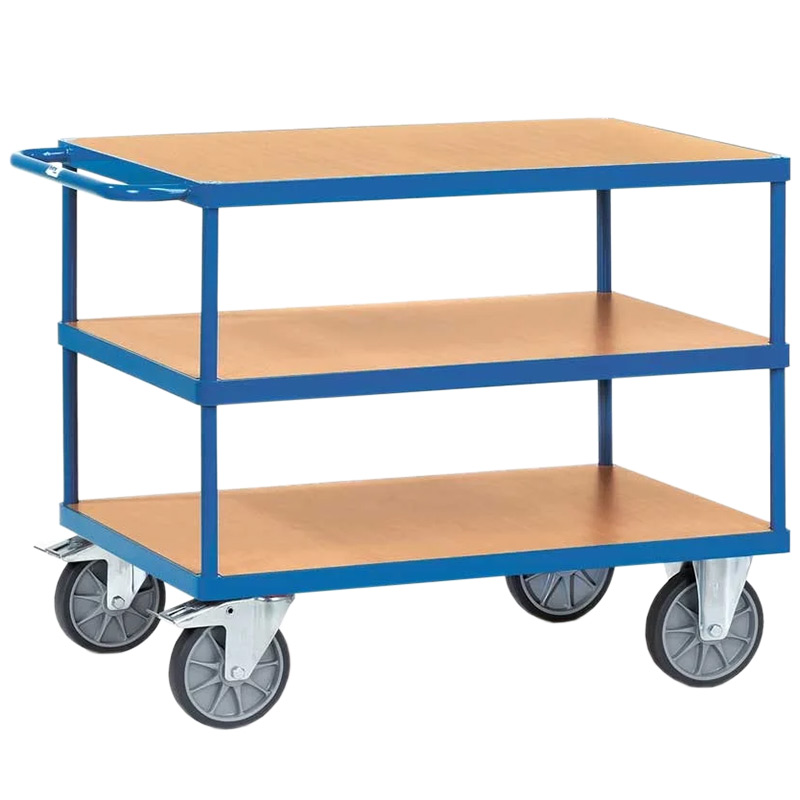 Fetra Heavy-Duty 3 Shelf Table Top Cart - 1397 x 809 x 900mm - 500kg Capacity