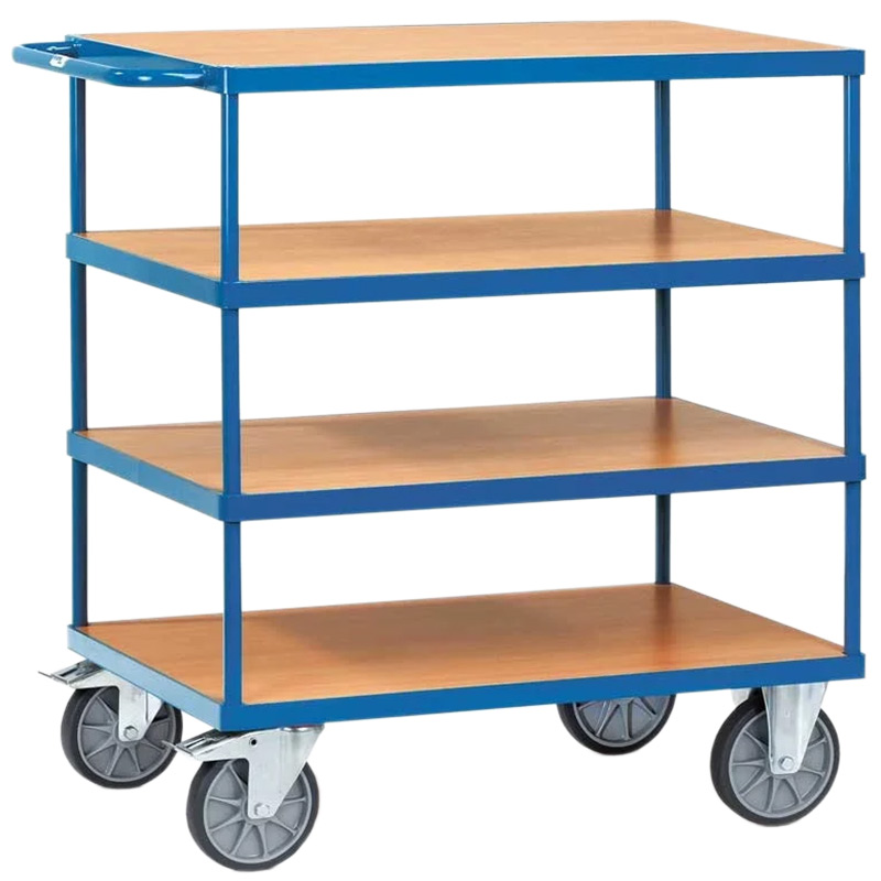 Fetra Heavy-Duty 4 Shelf Table Top Cart - 1197 x 709 x 1218mm - 500kg Capacity