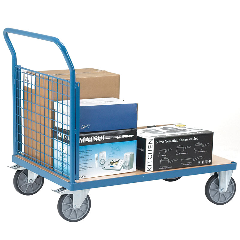 Fetra Single Mesh Ended Platform Truck - 1200 x 800mm platform - 600kg capacity