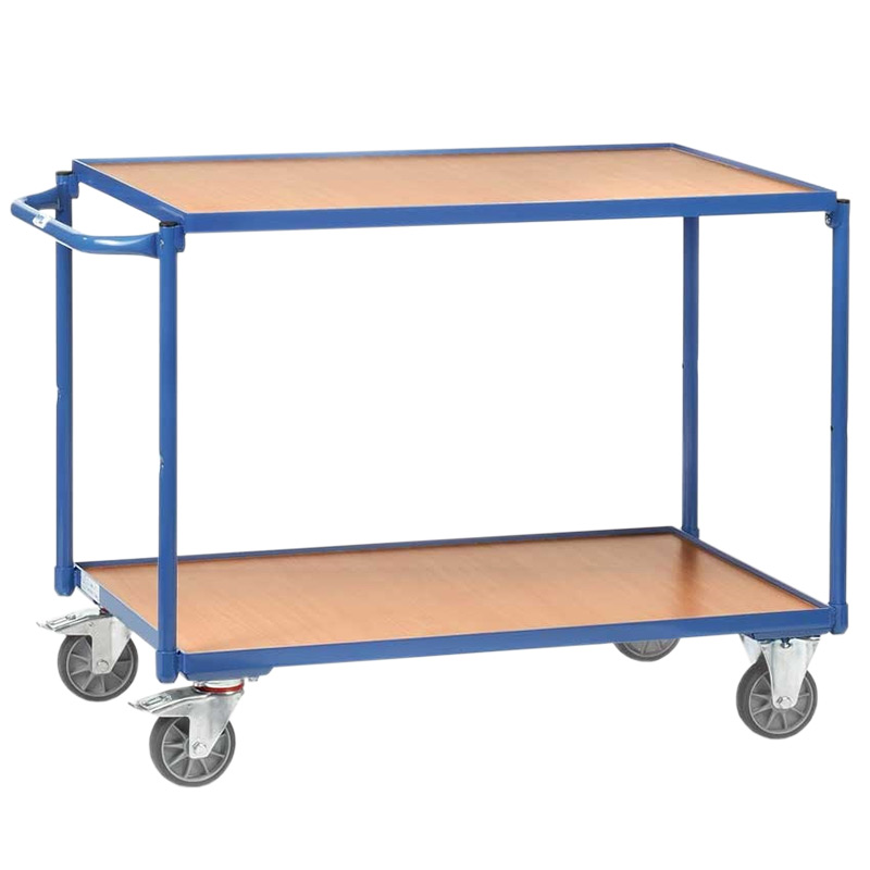 Fetra Table Top Cart With 2 Shelves 850 x 500mm - Horizontal Handle