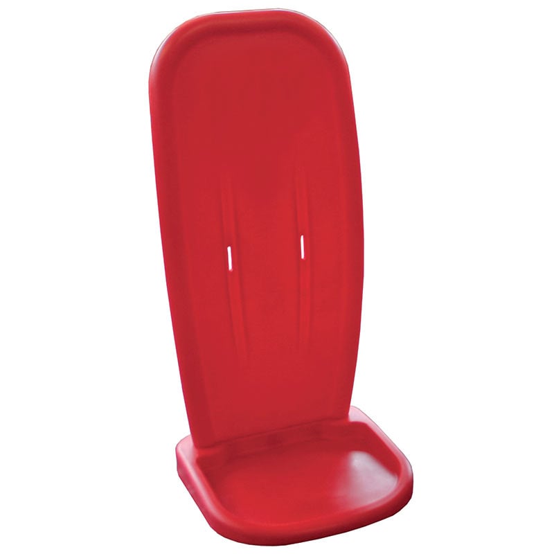Single Flat Bottom Fire Extinguisher Stand - Red - 645 x 290 x 300mm