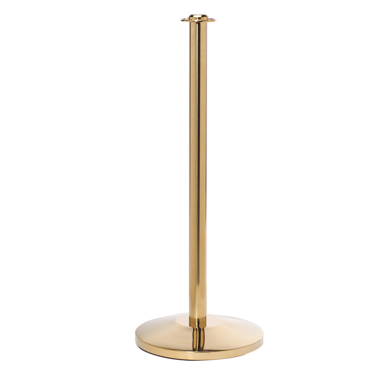 Flat Top Barrier Post Polished Brass