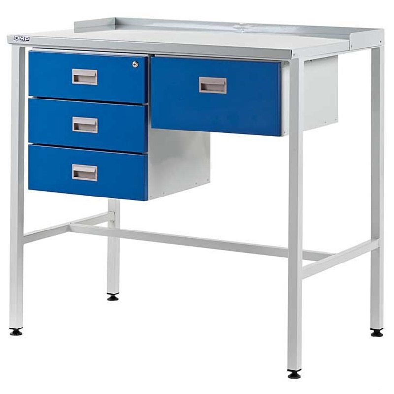 Flat Top Workstation Triple Drawer and Single Drawer 920mmH x 460D