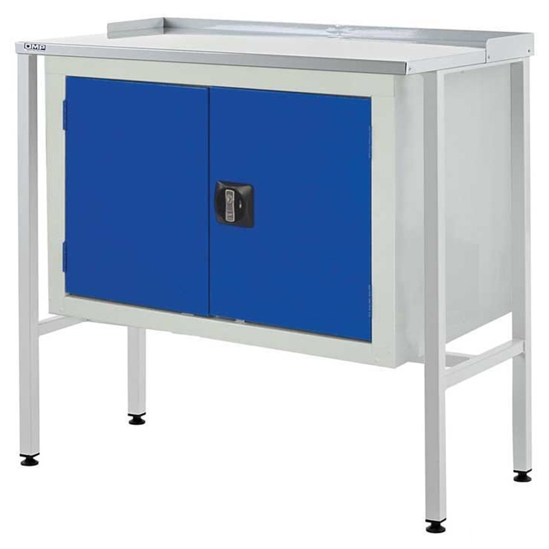 Flat Top Workstation, Double Cupboard 920mm H x 1000mm W x 460mm D