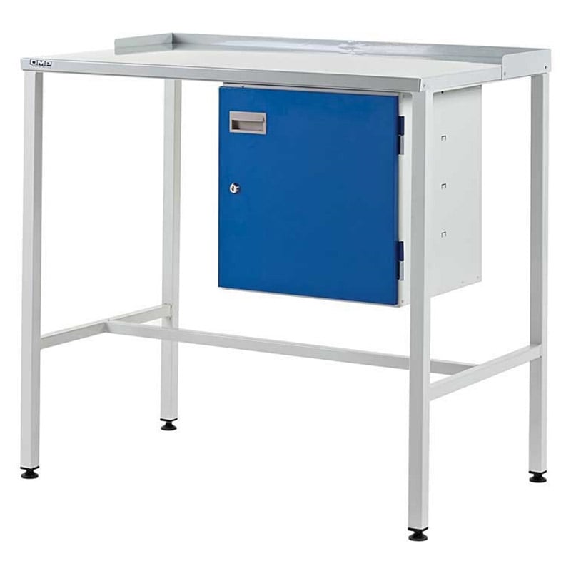 Flat Top Workstation With Cupboard 920mm H x 1000mm W x 460mm D