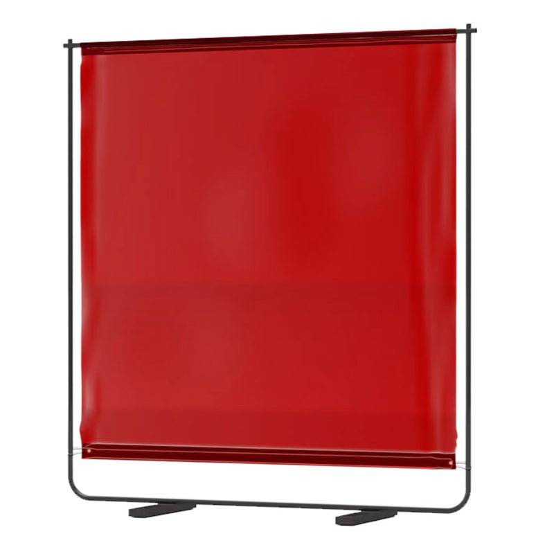 Freestanding Welding Screen with Frame 1900mm H x 1515mm W 