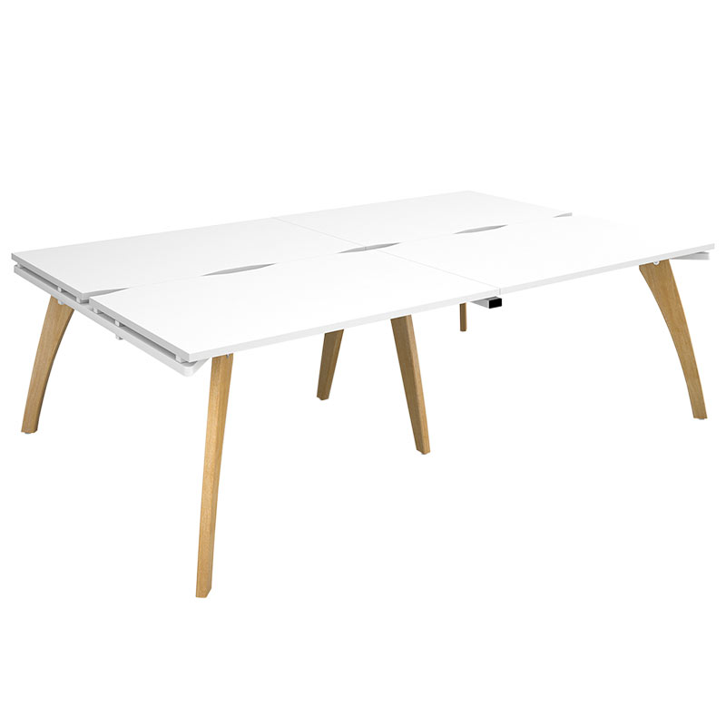 Fuze Back to Back Double Desks - 725 x 2400 x 1600mm