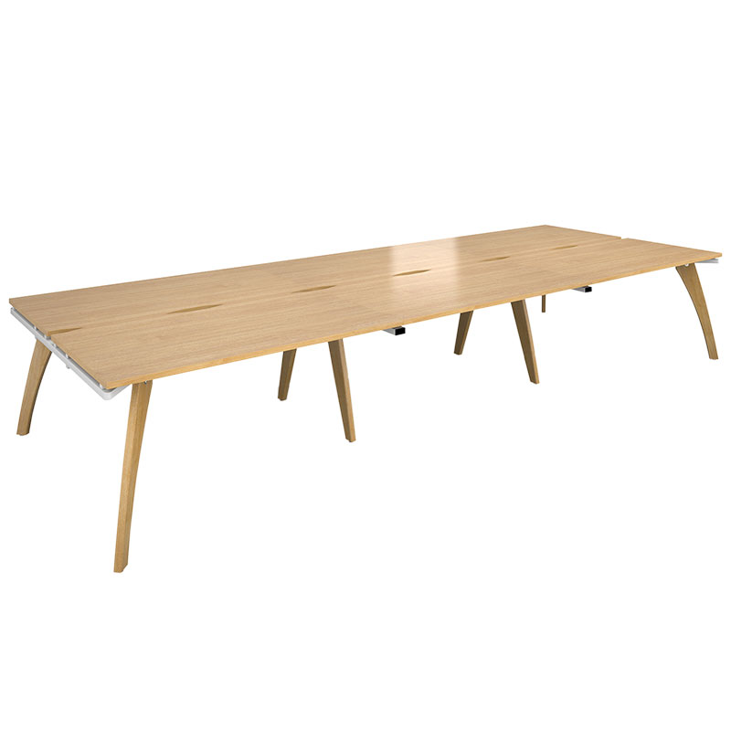 Fuze Back to Back Triple Desks - 725 x 4200 x 1600mm