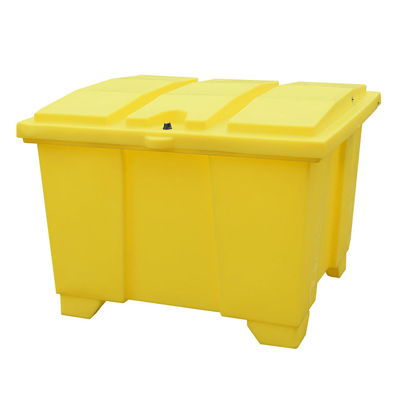 Yellow General Purpose Polyethylene Storage Container - Static - 600L capacity