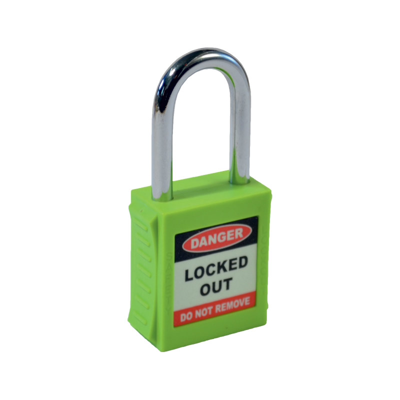 Safety Lockout Padlock - Compact Shackle, Green