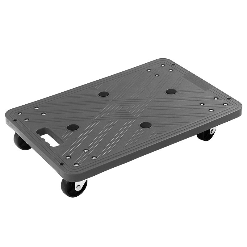Grey Plastic Platform Dolly 100kg Capacity - 110 x 400 x 600mm 