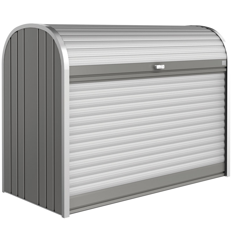 Outdoor Steel Storage Locker - 1200 x 1630 x 780mm (H x W x D) - Grey