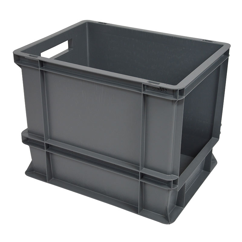 30L Grey Topstore Open-Front Euro Container - 320 x 300 x 400mm - pack of 5