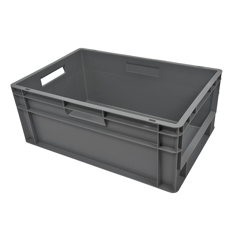 47L Grey Topstore Open-Front Euro Container - 240 x 400 x 600mm - pack of 2