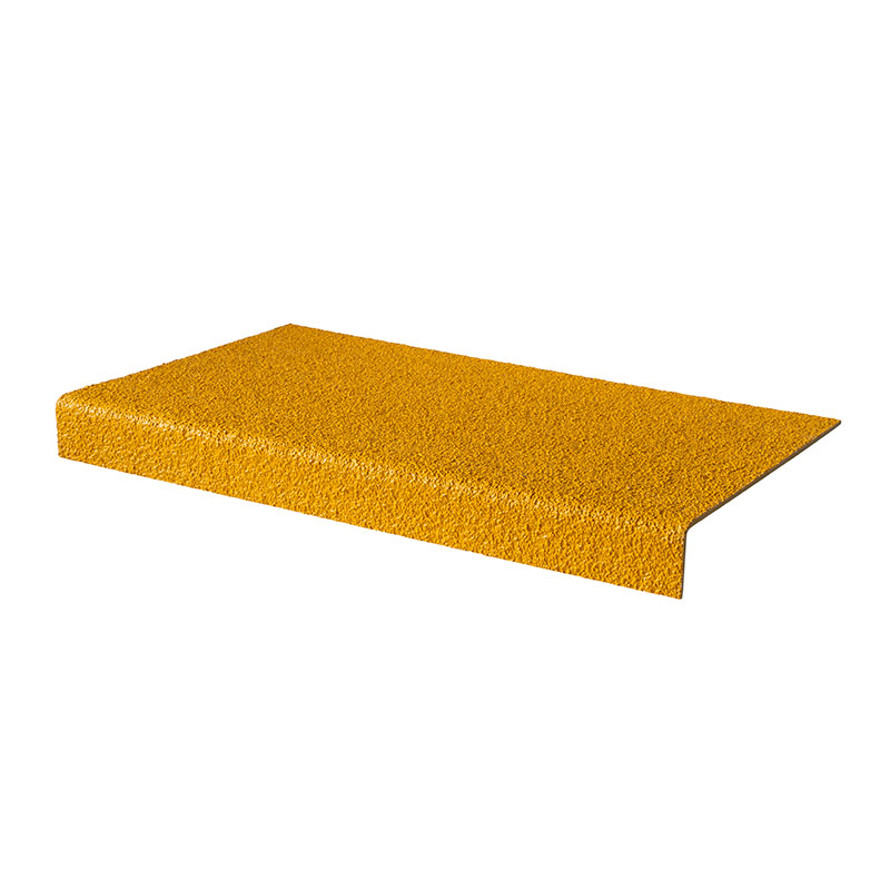 Anti-slip GRP stair tread 55 x 345 x 3000mm - yellow