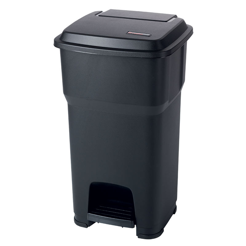 60L Hands Free Pedal Bin - Black 