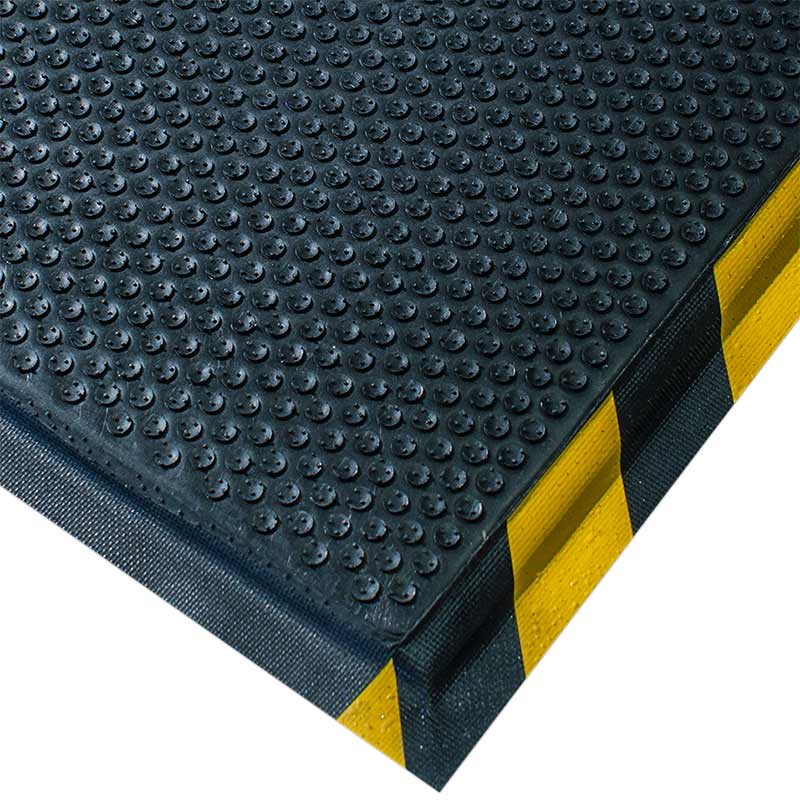 Happy Feet Anti-fatigue Mat - black & yellow - 850 x 1500mm