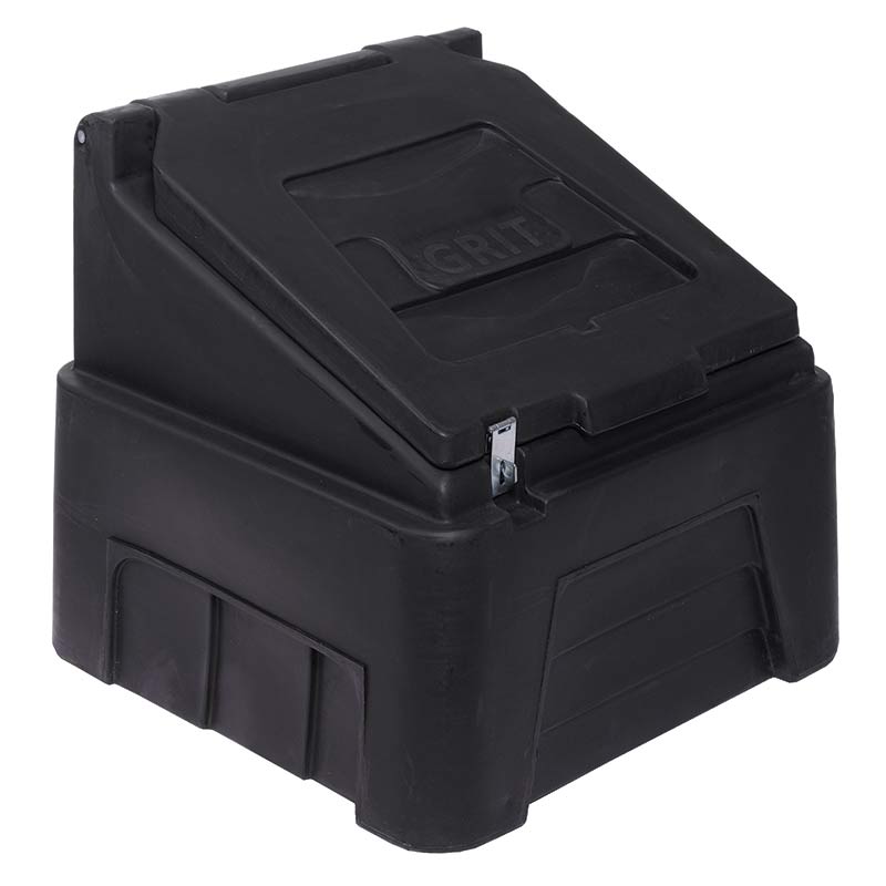 Heavy Duty Grit Bin - 200kg capacity - Black